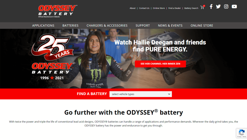 Odyssey Top Car Battery