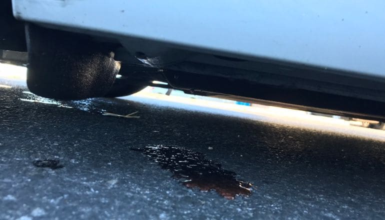 coolant leaking from car