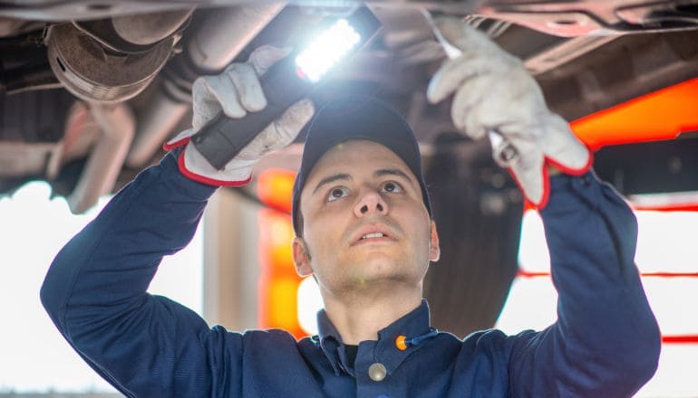 car leaking oil underneath