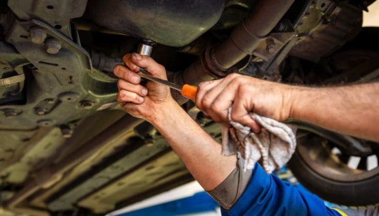 Engine Oil Leak Repair